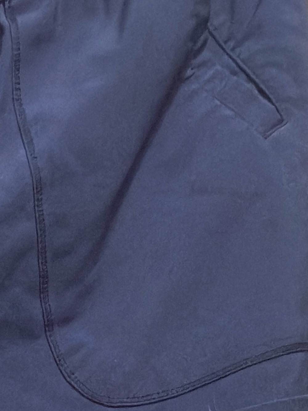 Women's Navy Straight-Leg Utility Pants - Picture 3 of 4